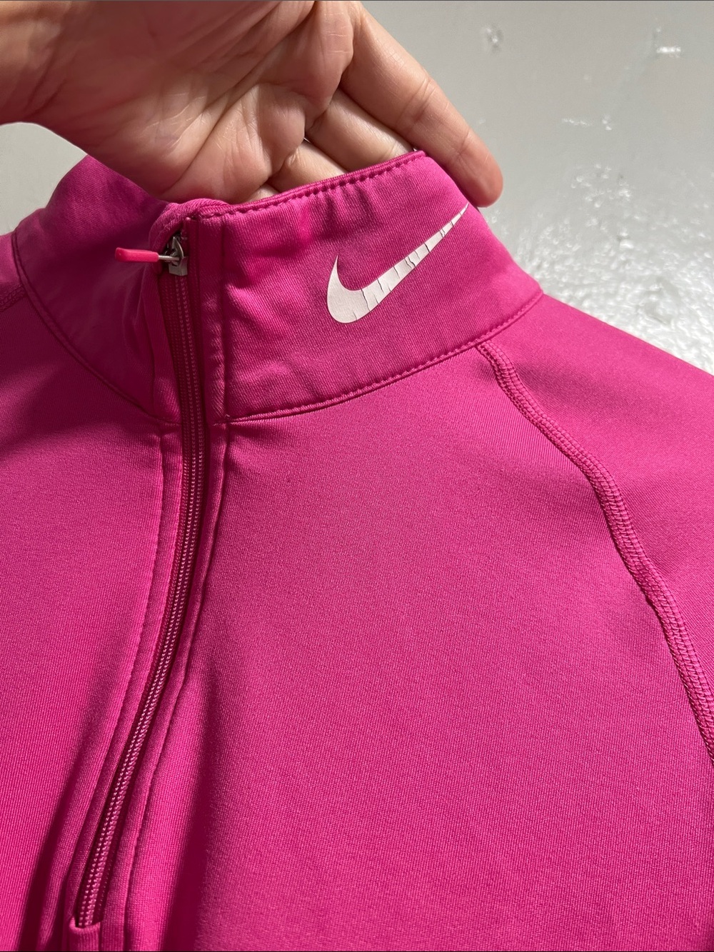 Nike Pro Combat 1/4 Zip Jacket Long Sleeve Dri-fit Women’s Fitted Large -Purple - Picture 3 of 6
